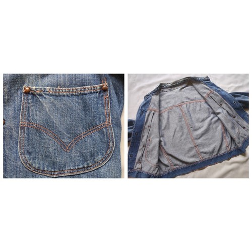 50s Vintage 2nd Type Denim Jacket T-Back Arcuate Stitch USA Made Rare JP - Picture 4 of 10