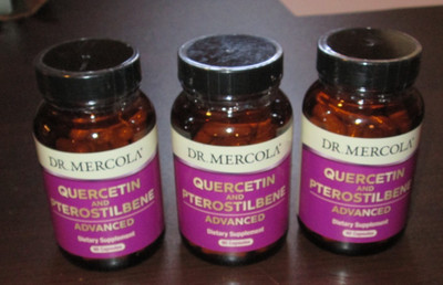 Dr. Mercola Quercetin & Pterostilbene  Exp 07/2026  Lot Of 3 x 60s  180 tot caps
