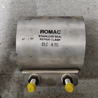 Romac CLC-4.50 Stainless Steel Pipe Repair Clamp Diameter: 4.5'' Length 6'' *FAST*