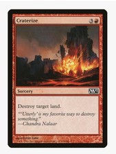 Craterize MTG M13 LP | Pauper EDH Land Destruction Ponza Stax Resource Denial