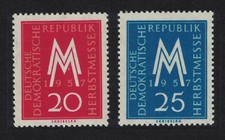 GDR Leipzig Autumn Fair 2v 1957 MNH SG#E335-E336
