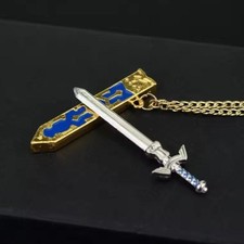 Legend of Zelda Master Sword Llavero con Funda Dorada
