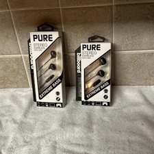 2 Billboard Pure Stereo Earbuds w/ Mic Black Extreme Bass 3.5mm Plug 8b