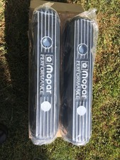 Nos Mopar 383 400 440 Big Block Black Aluminum Valve Covers W Grommets