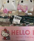 Hello Kitty Holiday Christmas Light Set Pink Glitter Bow Indoor Outdoor New — photo 3