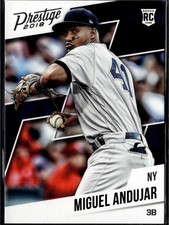 2018 Panini Chronicles #7 Miguel Andujar Prestige Red #/25