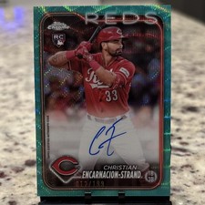 2024 Topps Chrome Aqua Wave Refractor Auto Christian Encarnacion-Strand  /199