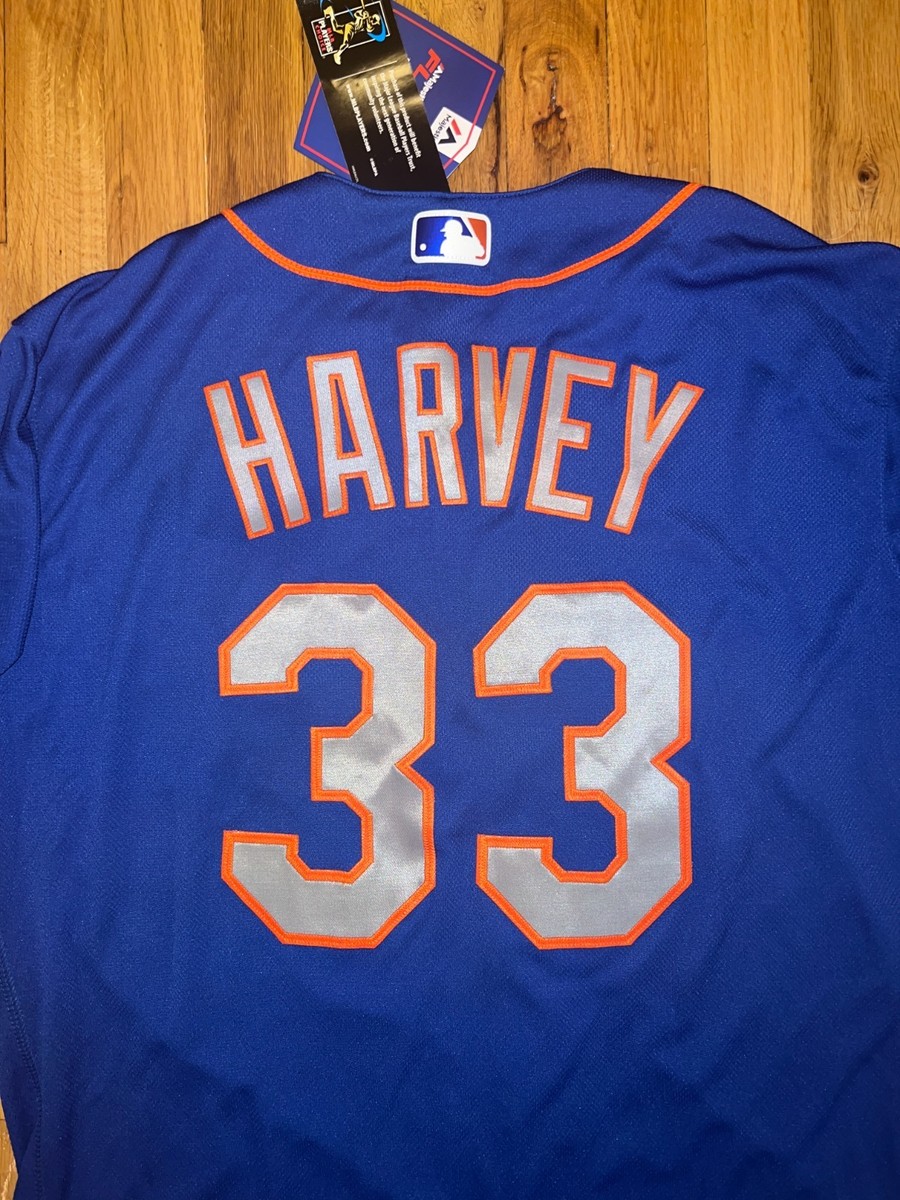 メジャー MATT HARVEY Authentic NEW YORK METS Majestic Blue Flex Base Jersey