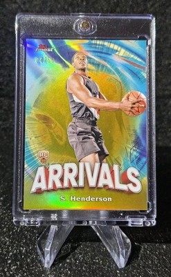 2023-24 Topps Finest - Arrivals Scoot Henderson #A-8 Gold /50  (RC)