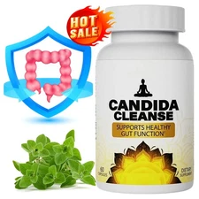 Candida Cleanser 60 Capsules - Natural Herbs - Promotes Gut Health - Good Health