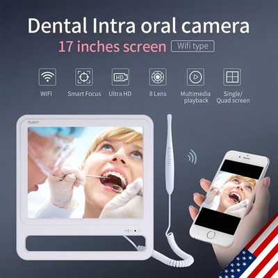 Wifi Dental Intraoral Camera Ultra HD Pixels HDMI Port 17Inch All In One Monitor