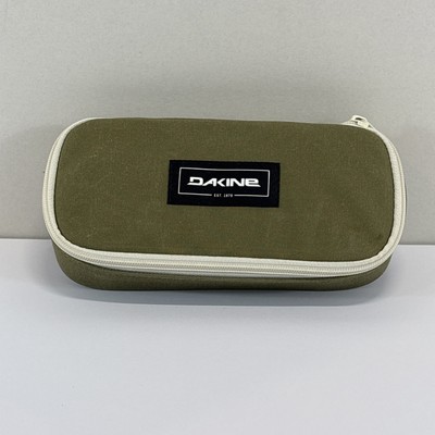Dakine School Case Organizer Olive Green Nylon w/ White YKK Zipper Gently Used