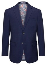 Skopes Mens Blazar, Coat Jacket Patch Pockets Tailored Fit Navy 46XT Preppy