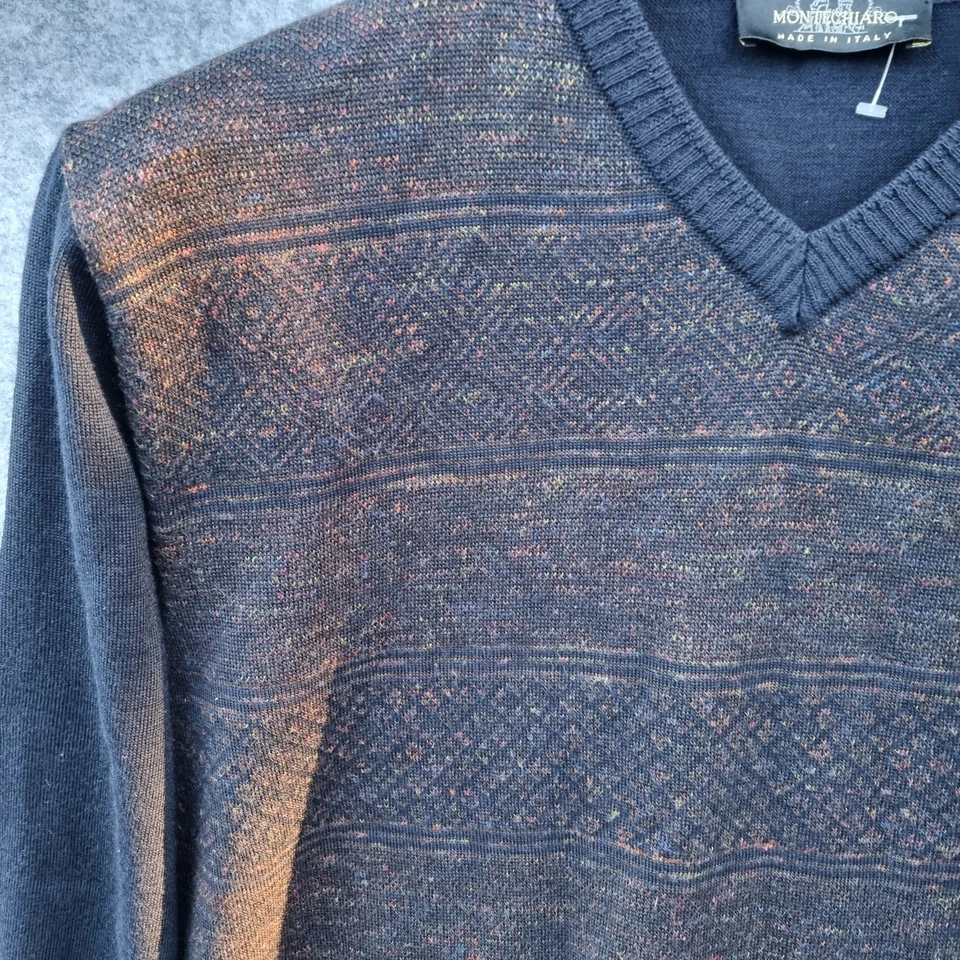 Montechiaro wool/acrylic/ Linen made in Italy long sleeve sweater jumper - Image 3 of 4