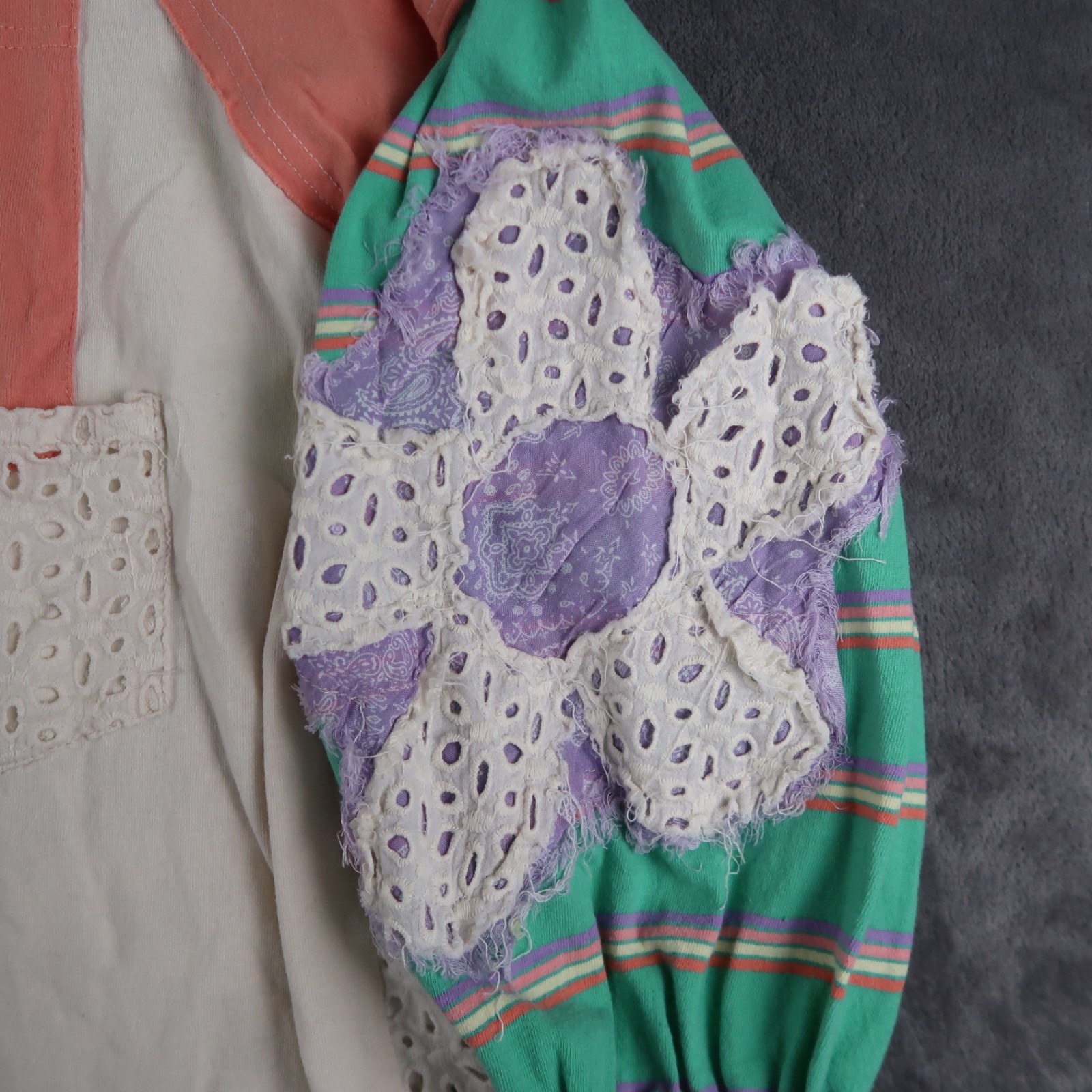 Oli and Hali Oversized Patchwork Long Sleeve Flow… - image 5