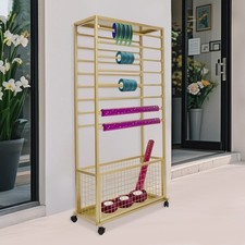 Iron Gold Ribbon Holder Organizer Rack Large Capacity Ribbon Stand Organizer
