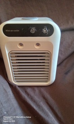 Portable Air Conditioner Fan Evaporative Humidifier 3 Speed, Personal Cold Spray