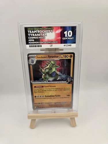 ACE 10 Team Rockets Tyranitar 096/182 Pokemon Center  stampedPokémon Card