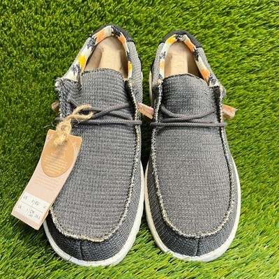 Hey Dude NEW Wally Sport Mesh Charcoal Gray 8 Slip-On Shoes Casual Minimalist Hey Dude Wally Sport Mesh Charcoal Gray Slip On Shoes NEW  main image 3