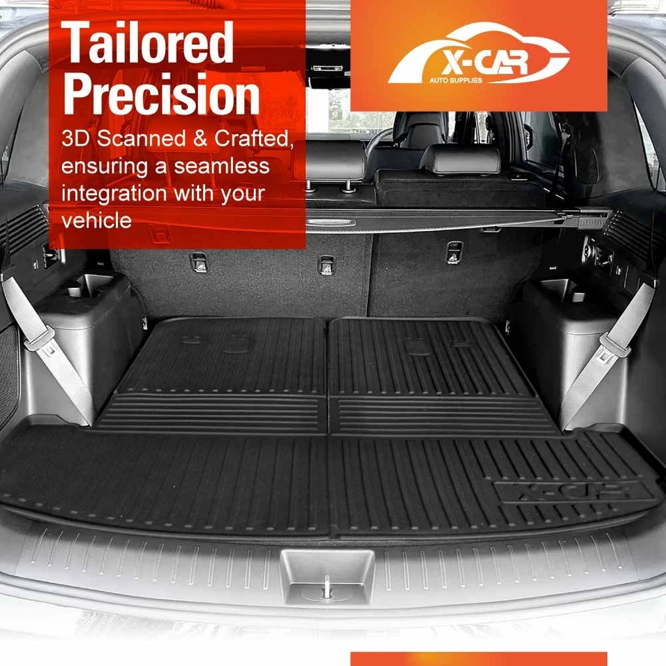 Car Boot Liner Floor Mats for Hyundai SantaFe Santa Fe 6/7 Seater 24+ Cargo Mat - image 2 of 4