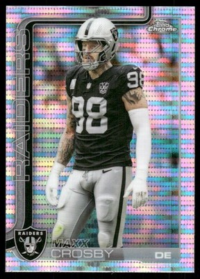 2025 Topps Chrome Pulsar Refractors #180 Maxx Crosby - FB