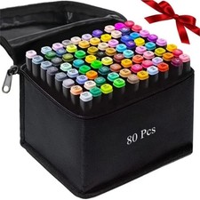80 Colors Alcohol Based Markers Dual Tip Drawing Markers Set for Drawing