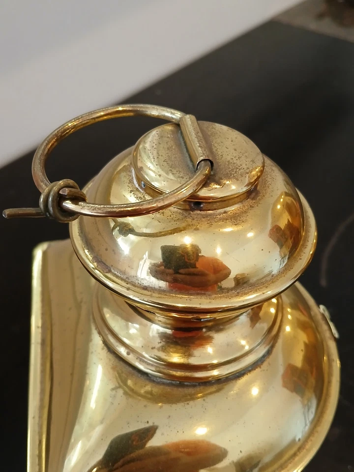 Vintage Brass Port & Starboard Red Green Nautical Lantern Made in NY USA 9" - Image 4 of 4