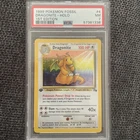 Dragonite Holo 4/62 1st Edition Fossil Pokemon PSA 7