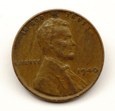 1940 Lincoln Wheat Cent Penny
