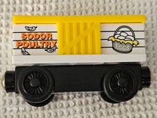 Thomas  Friends Wooden Railway Train Track Chicken Car Sodor Poultry VTG 2003