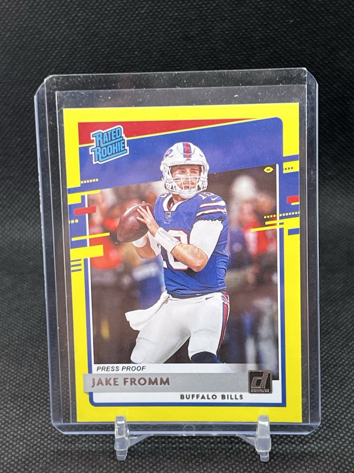 2020 Panini Donruss - Rated Rookie Jake Fromm #305 Press Proof Yellow (RC)