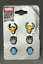 Avengers Theme 3 pack Set of Earrings 80 Years of Marvel Villains Stud Style