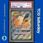 2016 POKEMON SM BS PROMO TAG TEAM TINS #SM169 EEVEE & SNORLAX TAG TEAM PSA 10