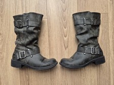 Rocket Dog Trumble Womens Classic Designer Casual Biker Boots Grey size 6
