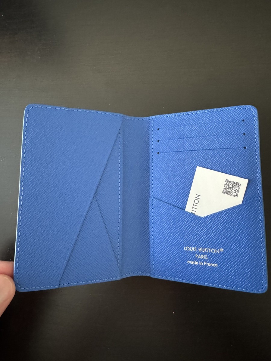 Louis Vuitton Pocket Organizer Monogram Blue Basketball Court