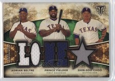 2015 Triple Threads Relic Combos Emerald 5/18 Adrian Beltre Prince Fielder 0vp1