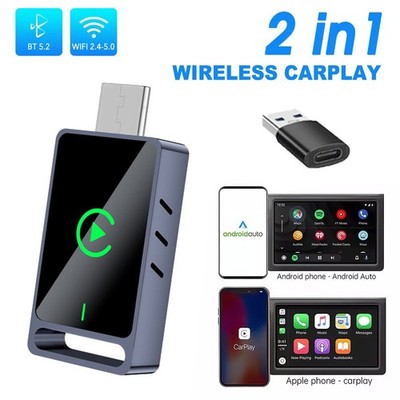 Wireless CarPlay Adapter Type-C Fast Connection Android Auto AI Box Car Dongle