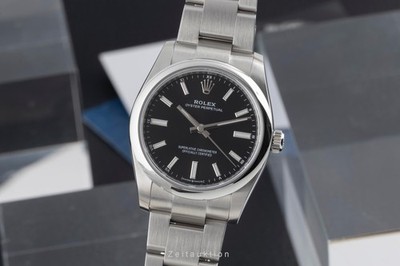 Rolex Oyster Perpetual 34 Automatik Edelstahl Ref 124200-0002 Box & Papiere 2022