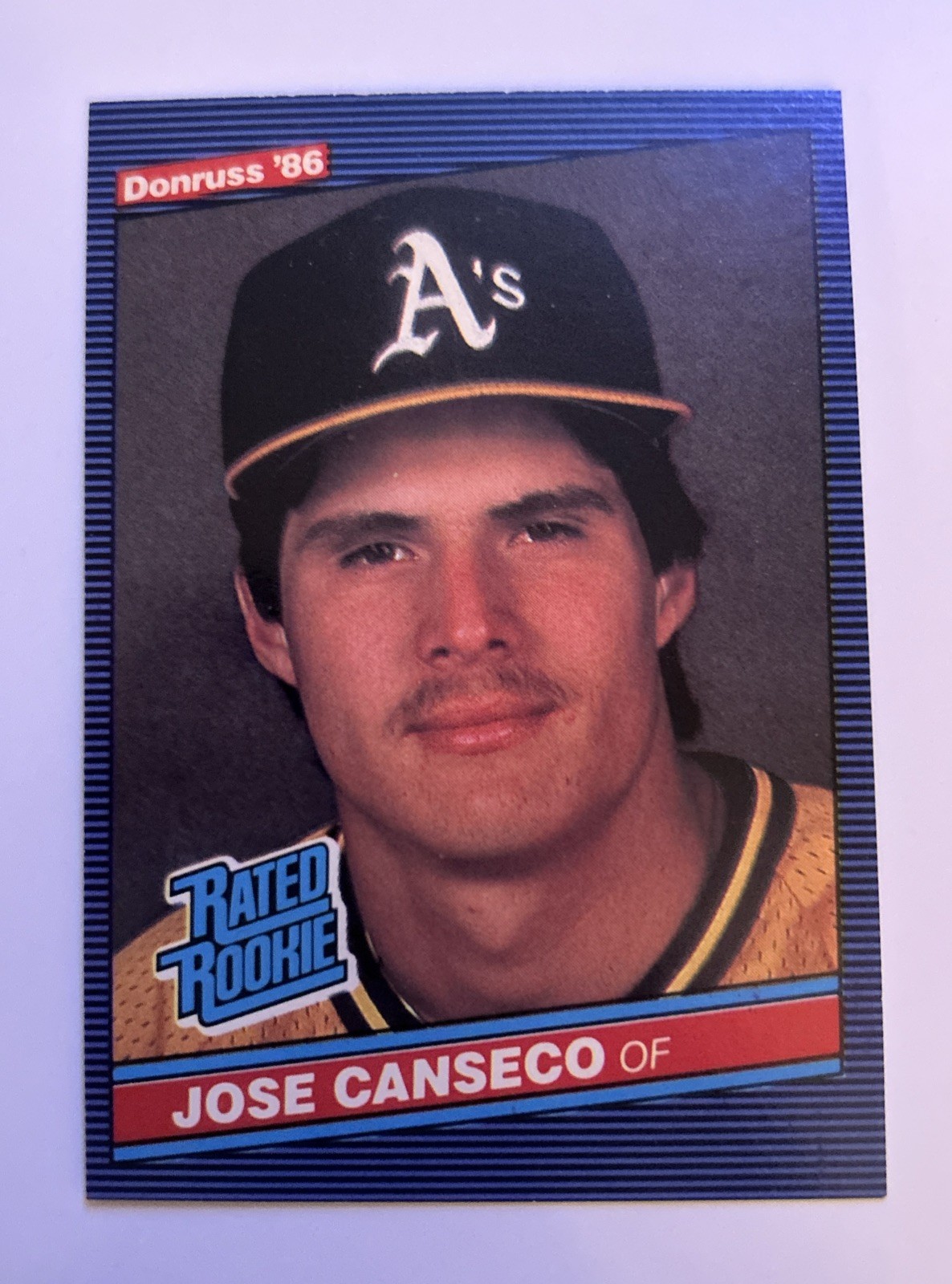 Jose Canseco 1986 Donruss Rookie RC #39 Oakland Athletics