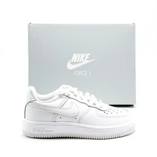 *NEW* Pre-School Kids Nike Air Force 1 Low (PS) White / White (IF1673 100) 👍