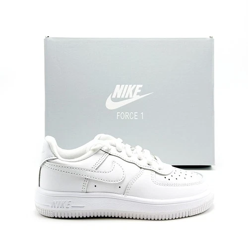 *NEW* Pre-School Kids Nike Air Force 1 Low LACE (PS) White/White (IF1673 100) ?