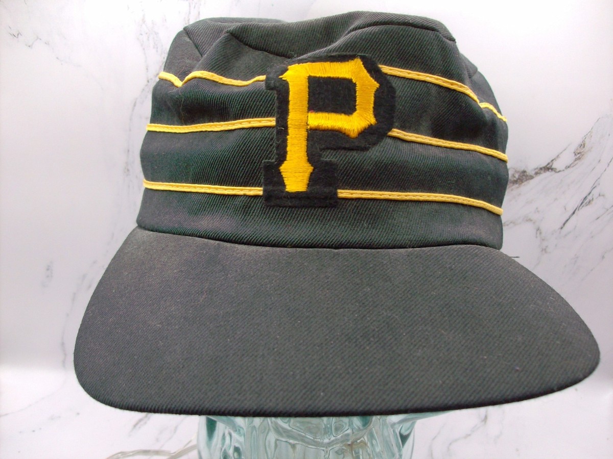 Vintage Pittsburgh Pirates Pillbox Hat Black Yellow Striped