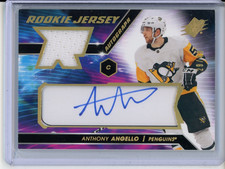 2020-21 SPx Rookie Auto Jersey /49 Anthony Angello Pittsburgh Penguins #AN