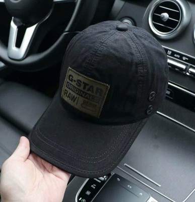 Set of 2 Black and White Soft-Form Khaki Baseball Caps - Stylish G-Star Unisex