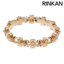 Chrome Hearts 22k TINY E CH PLS BAND ECH Plus Gold Ring Men's Size 14 Used 490ba