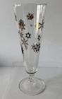 Vintage Federal Glass Pilsner Atomic Snowflake Starburst Glass