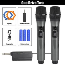 Wireless Microphone 2 Channels UHF Fixed Frequency Handheld Mic Micphone