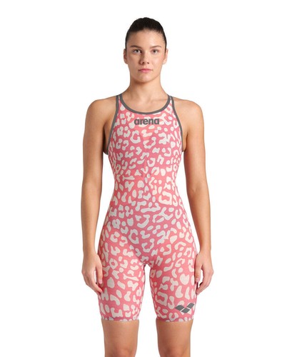 Arena Carbon Air2 FBSLO Leopard Special Edition Womens Performance Swimsuit - Picture 13 of 27