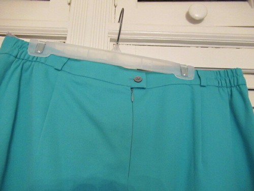 HUCKE (German) Turquoise 2 pc Suit-plus size-short sleeve jacket/pencil skirt - Picture 9 of 12