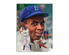 Jackie Robinson LA Dodgers Brooklyn Los Angeles 1st First Base MLB Baseball 2AM3